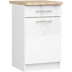 AKORD oliwia S50 SZ1 kabinet + belo / visoki sjaj bele plošče, (21713578) Cene