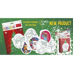 Christmas tree hangers coloring page Cene