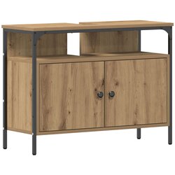 vidaXL Kabinet za umivaonik u kupaonici, umjetni hrast, 80x30x60 cm, inženjerska drva Cijene