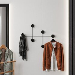Wallity dama black metal wall hook Cene