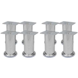  Noge za kauč 8 kom okrugle kromirane 120 mm Cijene