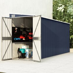 vidaXL Zidno vrtno spremište antracit 118 x 382 x 178 cm čelično Cijene