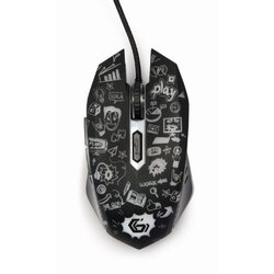Gembird Miš GEMBIRD 6-button optical LED mouse, black, MUS-6B-GRAFIX-01, optical, USB Cene