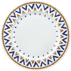 Tognana set plitkih tanjira madison, 27 cm, 6 komada, belo-plavi Cene
