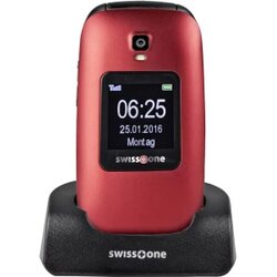 Swisstone BBM 625 Senior preklopni telefon Stanica za punjenje, SOS ključ Crvena Cene