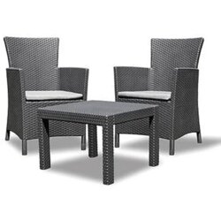 Allibert set rosario balcony sto/dve stolice sivi Cene