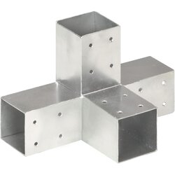 Spojnik za stupove u X-obliku od pocinčanog metala 71 x 71 mm Cene