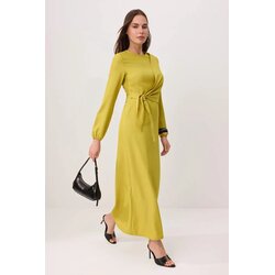 Trendyol Modest Ženska haljina Tctss25Eb00129, Oker Cene