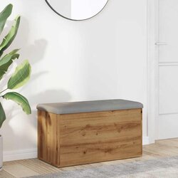 vidaXL klupa za odlaganje artisan hrast 82x42x45 cm izrađeno drvo Cijene