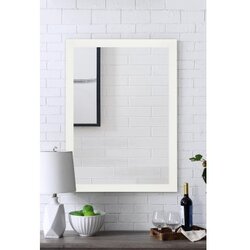 Hanah home ogledalo framed white Cene