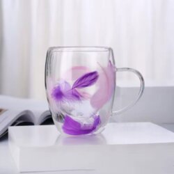 Feather šolja dupli zid – 350ml Cene