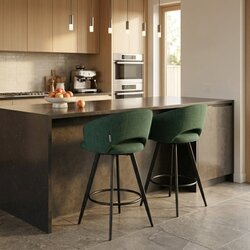 Arti Barska stolica Coco Zelena/Crne noge 550x440x960mm ( 776-072 ) Cene