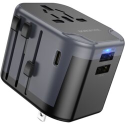 Univerzalni strujni adapter i USB punjač BOROFONE BAC12 Leader 3-port(1C2A), European EU/British UK/US US/Australian AUS Cene