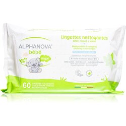 Alphanova Baby Bio ekstra nježne vlažne maramice za čišćenje za djecu od rođenja 60 kom Cijene