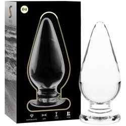 Ibiza Nebula Model 4 Anal Plug Borosilicate Glass 11x5cm Clear Cene