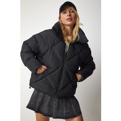 Women's Black Turtleneck Oversize Puffer Coat Cijene