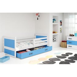 BestBed krevet rico s ladicom-bijela-plava Cijene