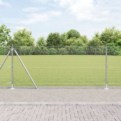 vidaXL Set Stupova Ograde Set od 2 Pocinčani čelik 25 x 1 m Izdržljivo Cijene