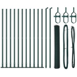  Set Ograde Set od 2 Tamno zelena Pocinčani čelik 25 x 1 m Cijene