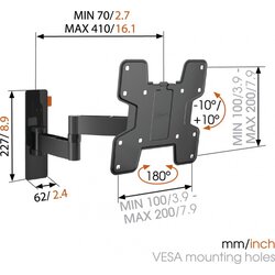 Vogels w53060 zglobni 180 zidni nosac 19-37 nosač za televizor Cene