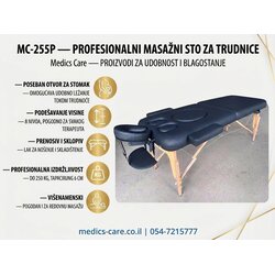 MEDICS CARE Profesionalni masažni sto za trudnice MC-255P — Cene