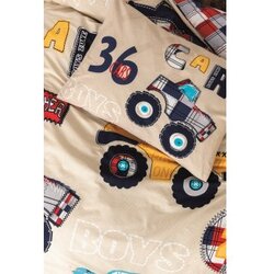 Lessentiel Maison Ranforce posteljina (160x220) Cars Beige Cene