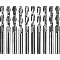 TwoTrees 2 Flute Flat Head End Mills - Set of 10, 3.175 mm Cene