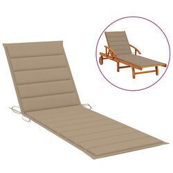 vidaXL jastuk za ležaljku za sunčanje bež 200 x 70 x 3 cm od tkanine Cijene