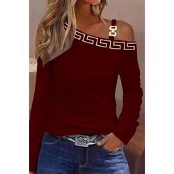 Fenzy Majica S Geometrijskim Uzorkom, Bordo Cijene