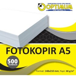  Papir fotokopir a5 1/500 80gr ( 47474 ) Cene