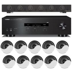 ARTSOUND SET 2 Kompletno ozvočenje, 10 x vgradni zvočnik, regulacija glasnosti, Stereo Receiver - - Audio-Kondric Cene