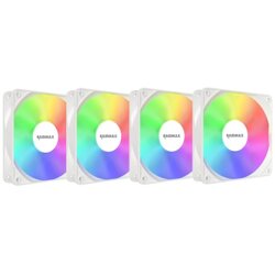 Raidmax nvx120fwdc4 white infinity argb ventilator 4x 120mm kit Cene