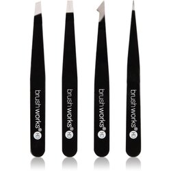 Brushworks The Complete set pincet za obrvi Black 4 kos Cene