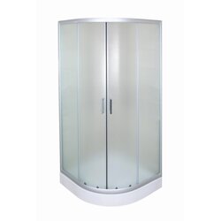 AQUAART tuš kabina s tuš kadjo basic 185 cm x 90 cm x 90 cm polkrožna Cene