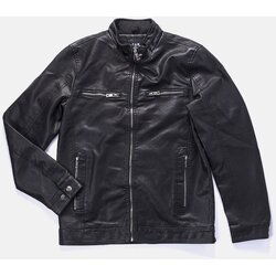Gemre Black Men's Faux Leather Jacket Leverett Cijene