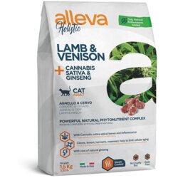 Alleva holistic cat adult lamb & venison +cannabis sativa & ginseng 10 kg Cene