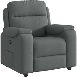 Maison Chic Naslanjač - Relax naslanjač iz temno sivega blaga, (22061746) Cene