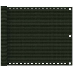 vidaXL Balkonsko platno temno zeleno 75x500 cm HDPE, (20743224) Cene
