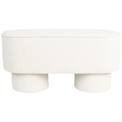 White Label Bela klop iz tkanine bouclé Marcos – Cene