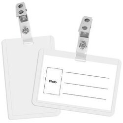 Forpus Identifikacijska kartica s clip sponko 90 x 55 mm, vertikalna Cene