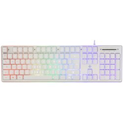 DELTACO GAMING Tipkovnica, 105 tipki, UK raspored, membranski prekidači, BIJELA/RGB Cene