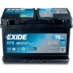Exide akumulator 70AH efb START&STOP EL700 Cene