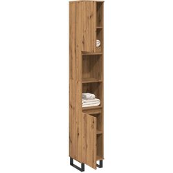 vidaXL kopalniška omarica artisan hrast 30x30x190 cm inženirski les Cene