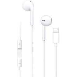 Yesido Stereo slušalke (YH-20) - Lightning priključek z mikrofonom 120 cm - Bele Cene