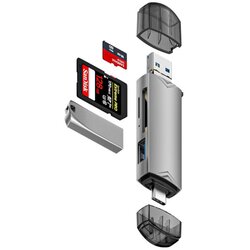 Asonic 5u1 čitač mem. kartica, USB A/C N-UCR501 Cene