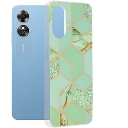 Techsuit Marble maskica za Oppo A17 - Zelena KP29203 Cene