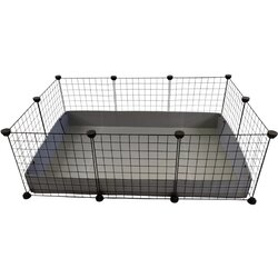 CC Modular cage 3x2 110x75 cm guinea pig, hedgehog, silver grey Cene