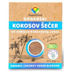 Superfood organski kokosov šećer 200g kutija Cene