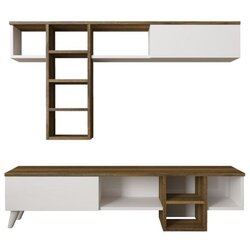 Hanah home Beta Miyase WalnutWhite TV Unit OŠTEĆENO Cene