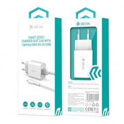 DEVIA kućni punjač smart series charger suit 2.4A lightning Cene